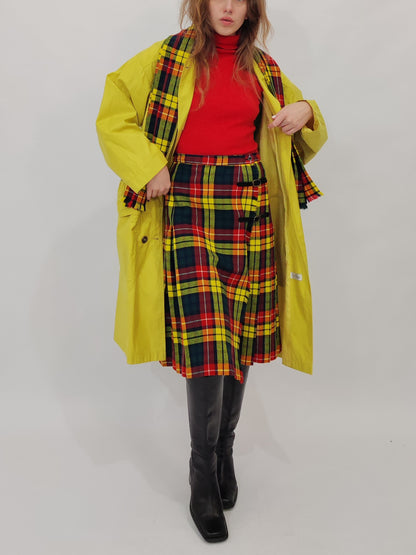 Vintage Tartan Kilt + Scarf