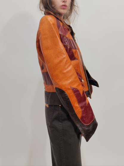 Y2K Western Leather Jacket