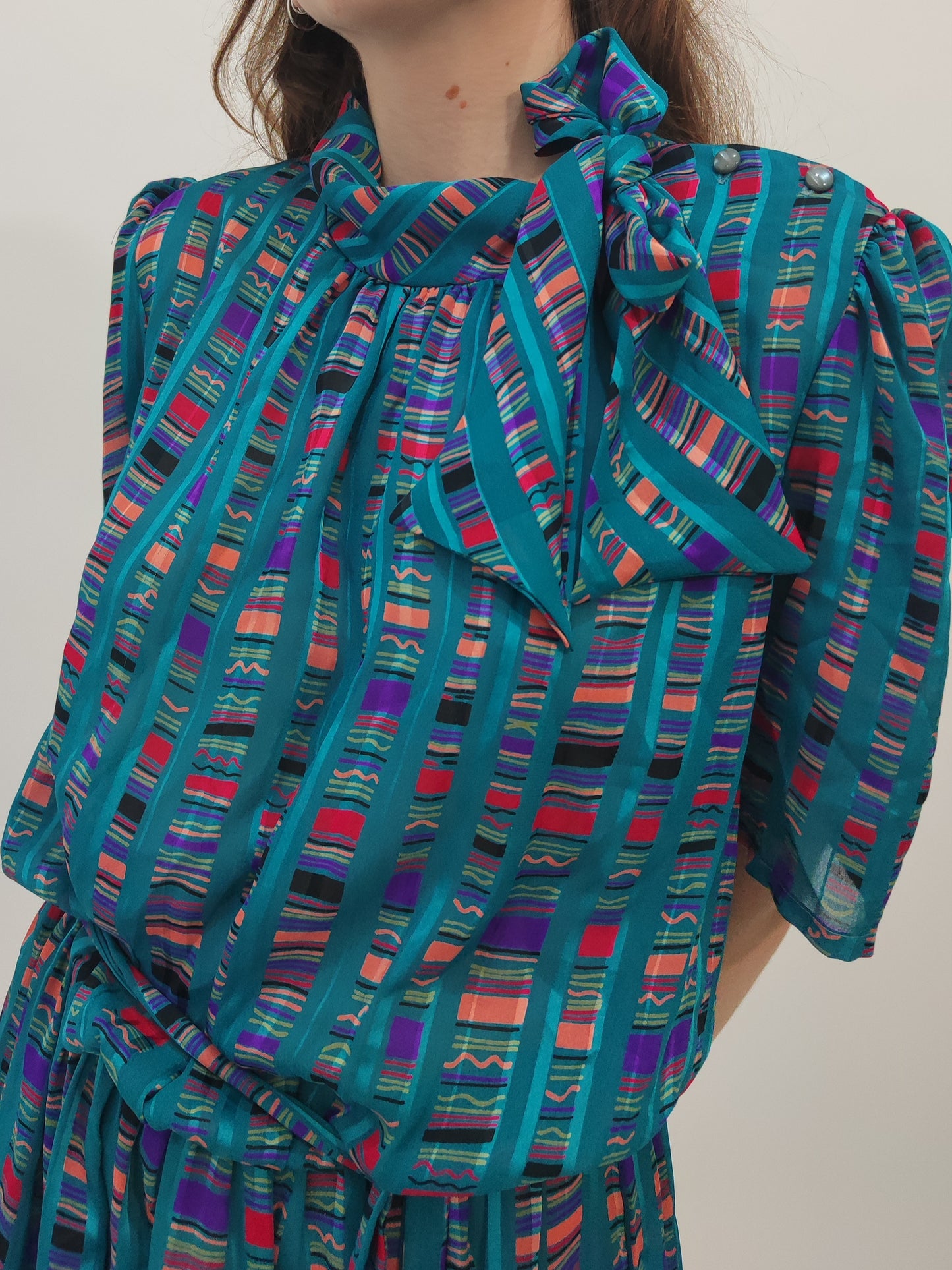 Norman Hartnell Early '80s Dress - M