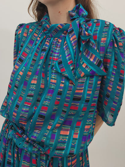 Norman Hartnell Early '80s Dress - M