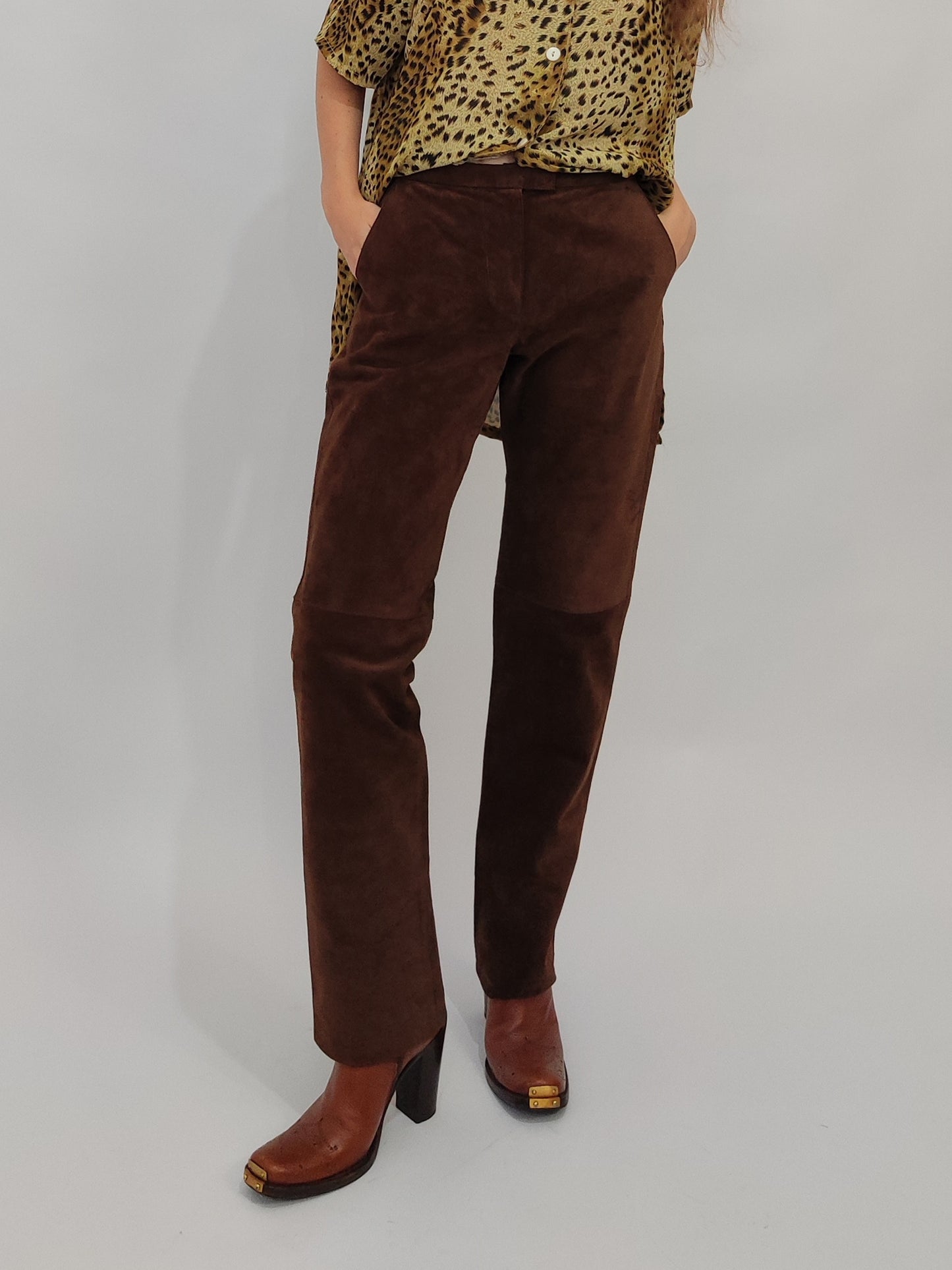 Gianfranco Ferrè Suede Trousers