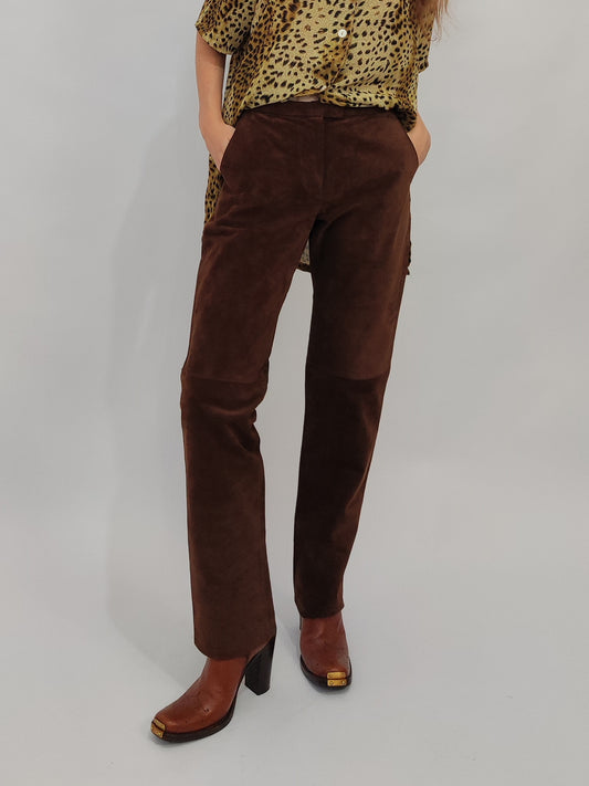 Gianfranco Ferrè Suede Trousers