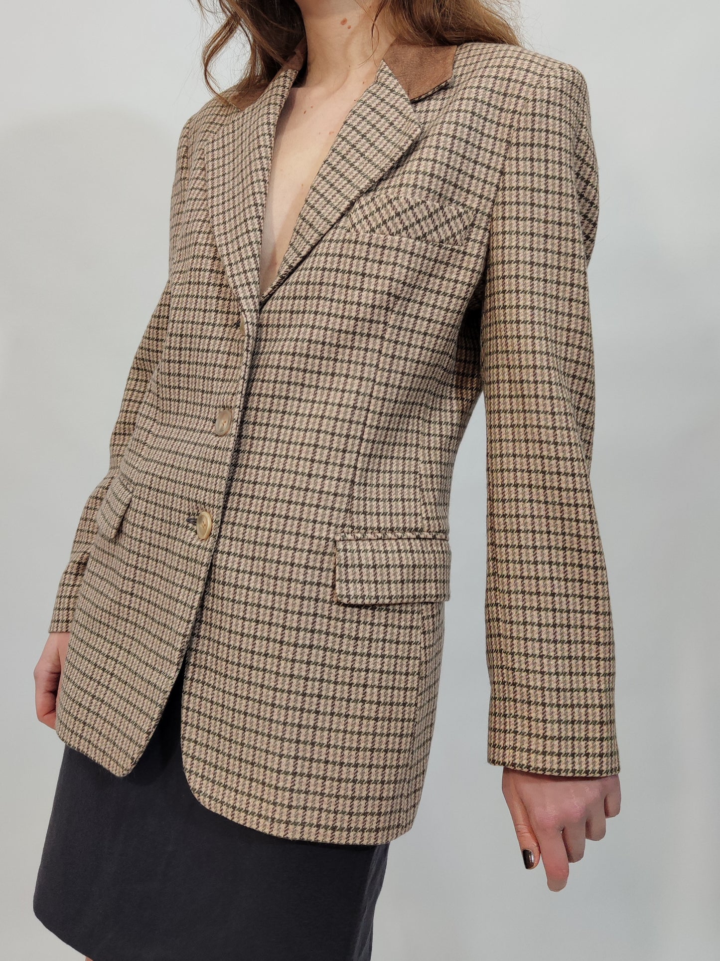 '80s Pure Wool Blush Blazer