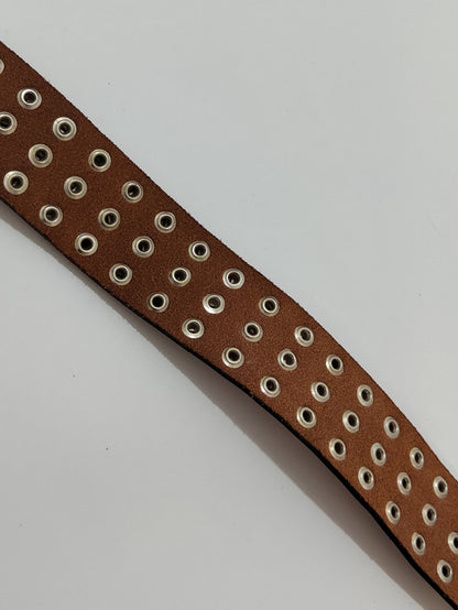 '90s Leather Studded Belt