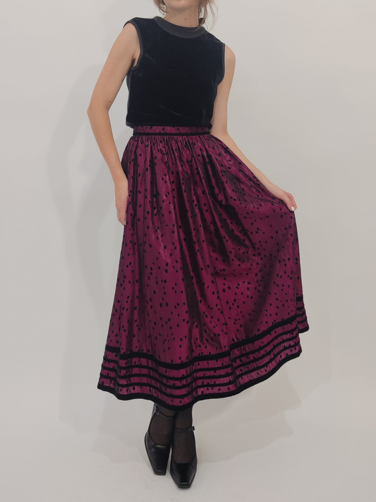 ‘80s Trachten Skirt