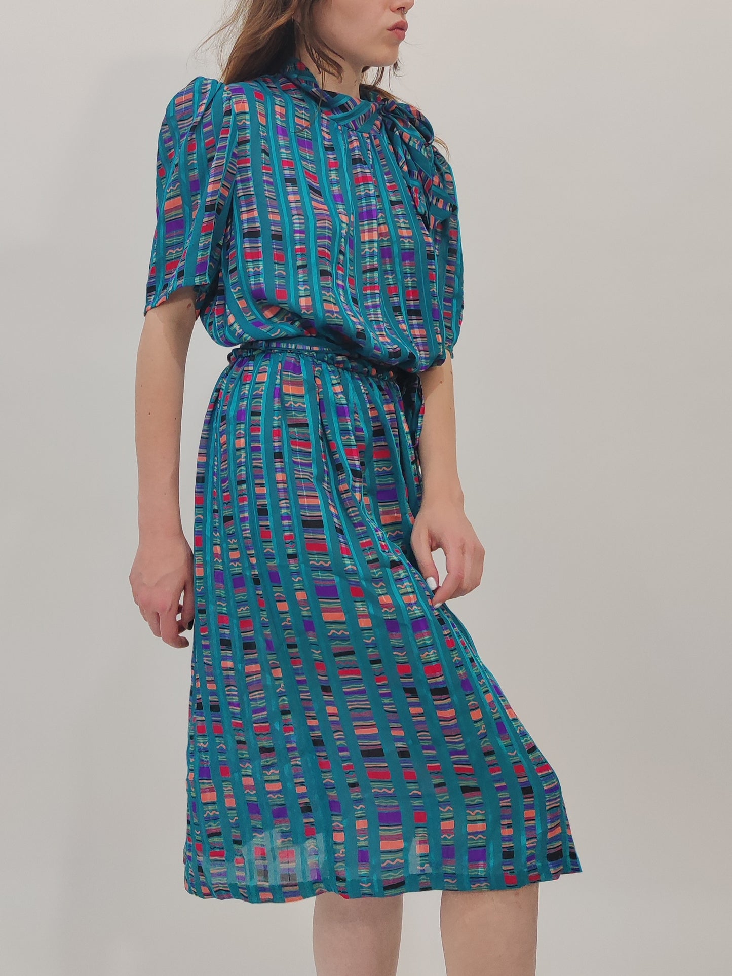 Norman Hartnell Early '80s Dress - M