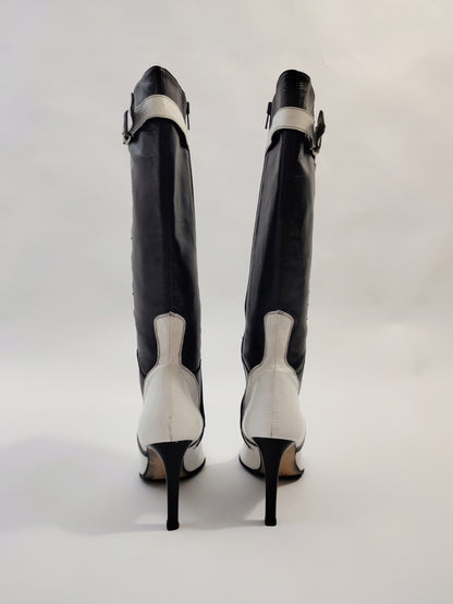 Y2K Vintage Deadstock Black & White Boots