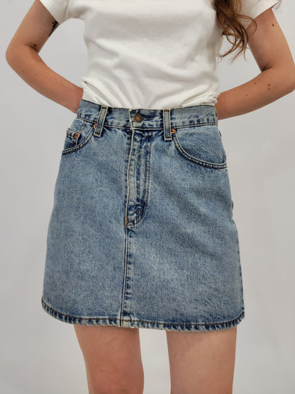Levi's Orange Tab Denim Skirt