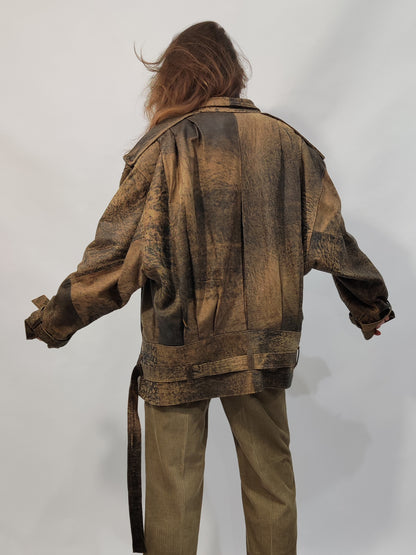 '80s Vintage Leather Jacket