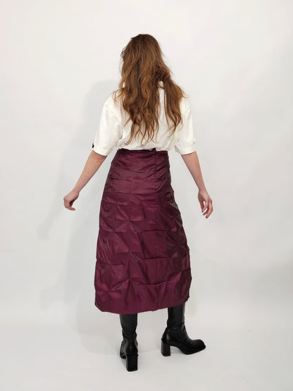 Derhy Burgundy Vintage Skirt