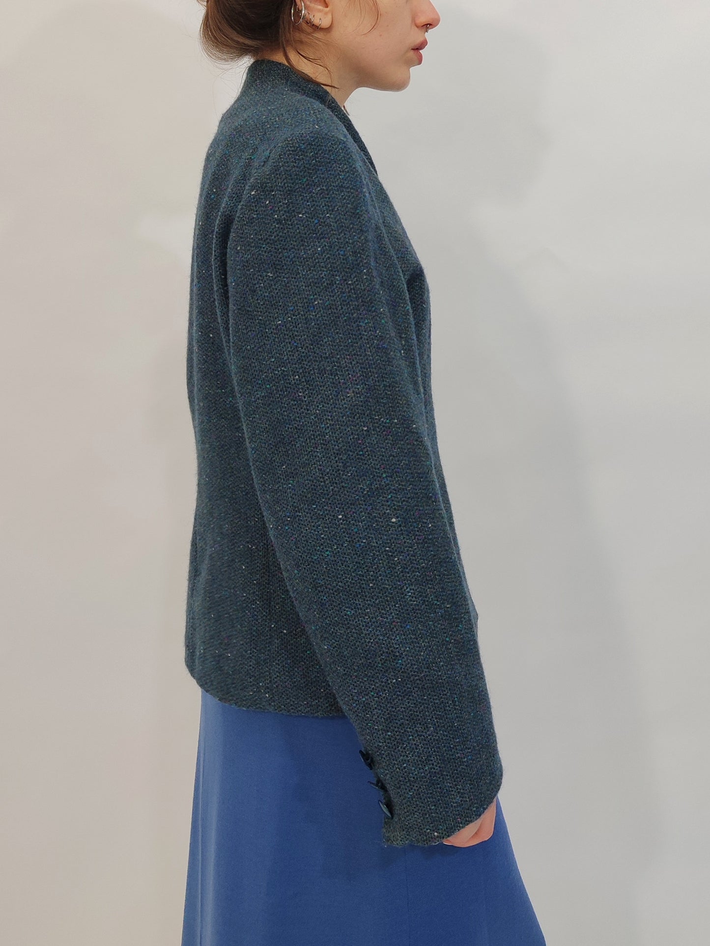 Blue Flecked Tweed Blazer