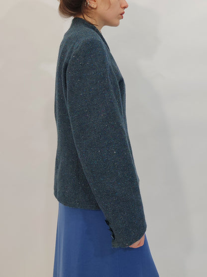 Blue Flecked Tweed Blazer