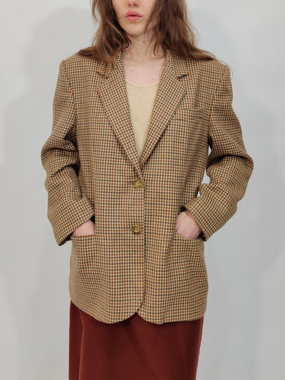 ‘80s Pure Wool Cream Blazer