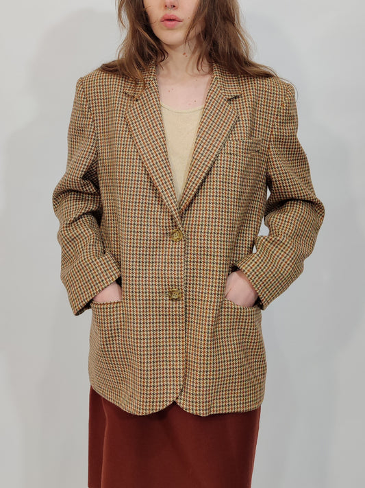 ‘80s Pure Wool Cream Blazer