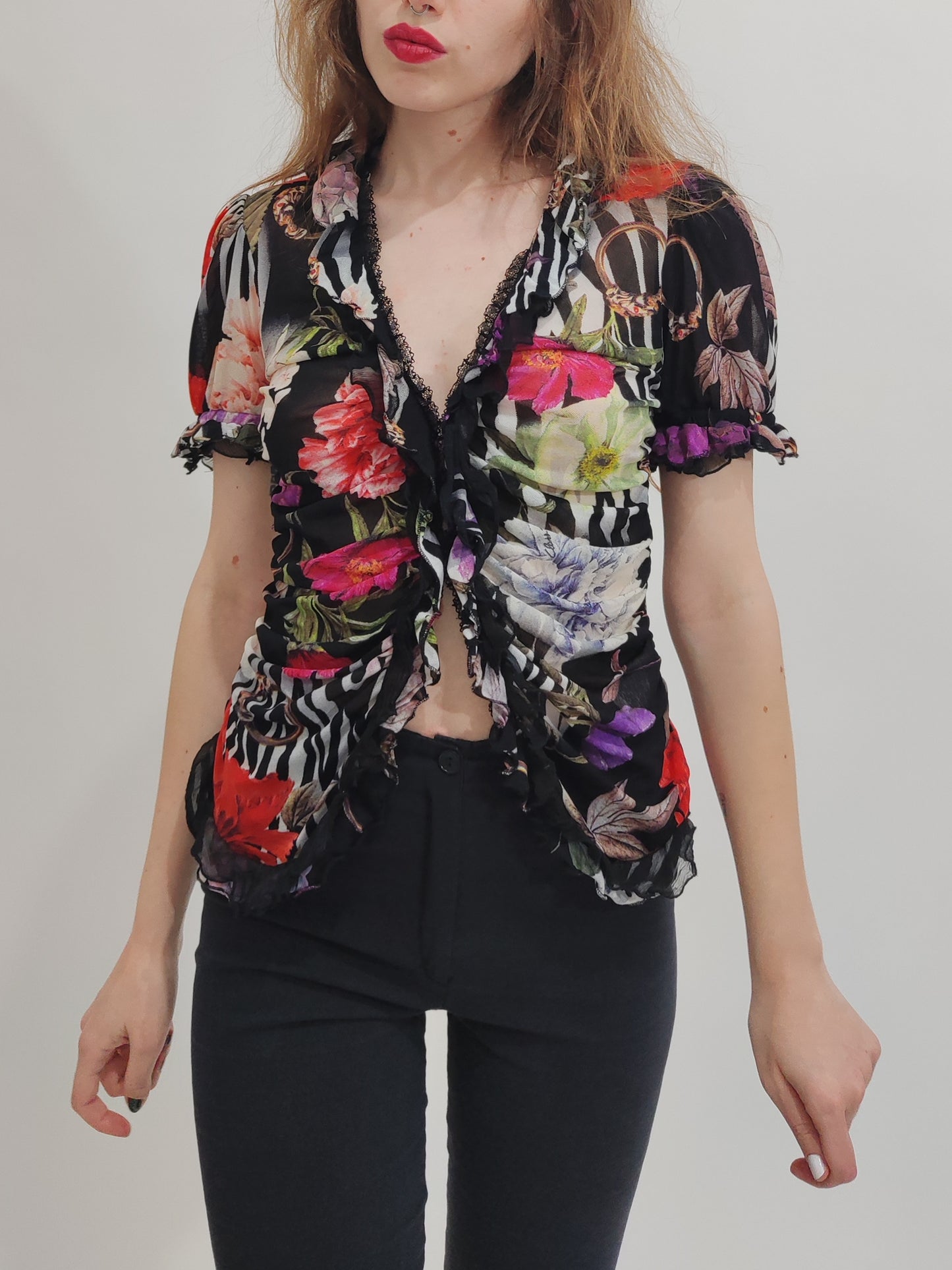 Roberto Cavalli Vintage Mesh Top