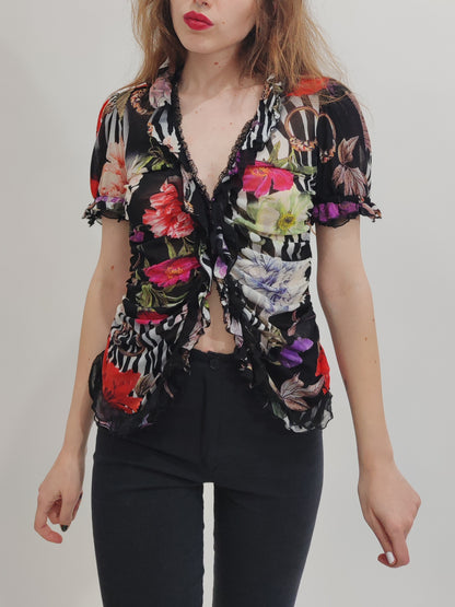 Roberto Cavalli Vintage Mesh Top