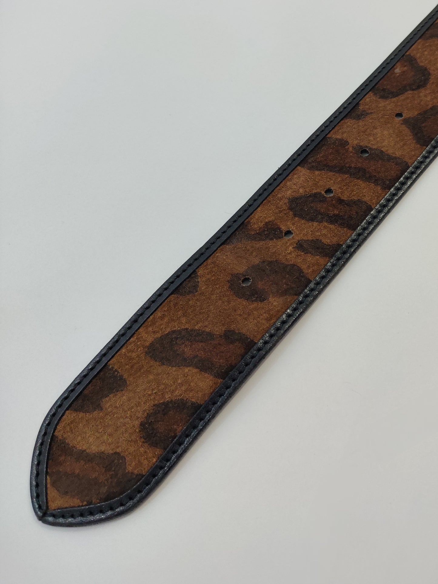Genny Leopard Leather Belt - GC