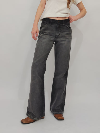 Wrangler Iced Black Flare Jeans - Deadstock