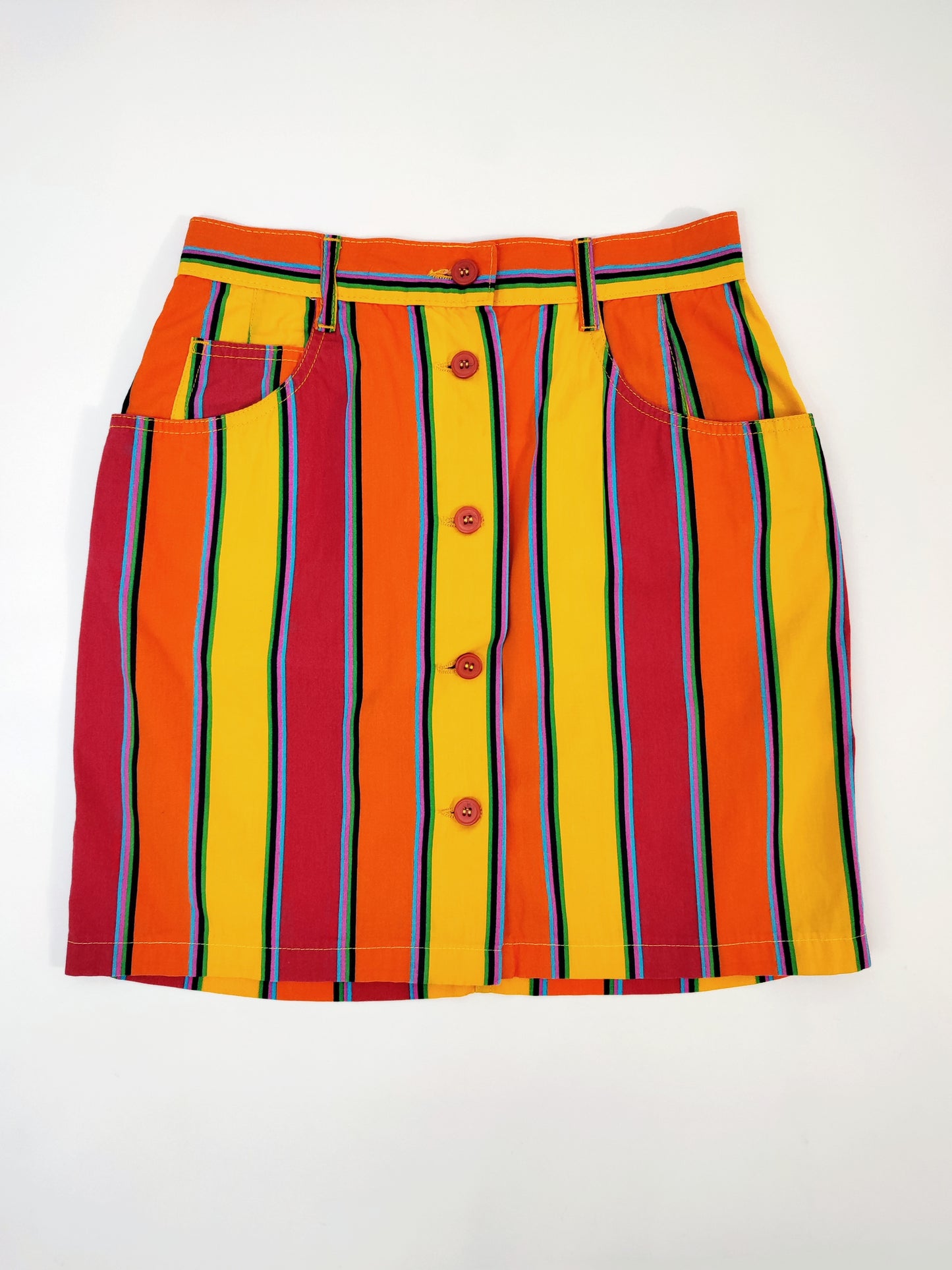 Stefanel Striped Vintage Skirt