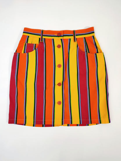 Stefanel Striped Vintage Skirt