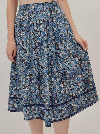 '70s Floral Vintage Skirt