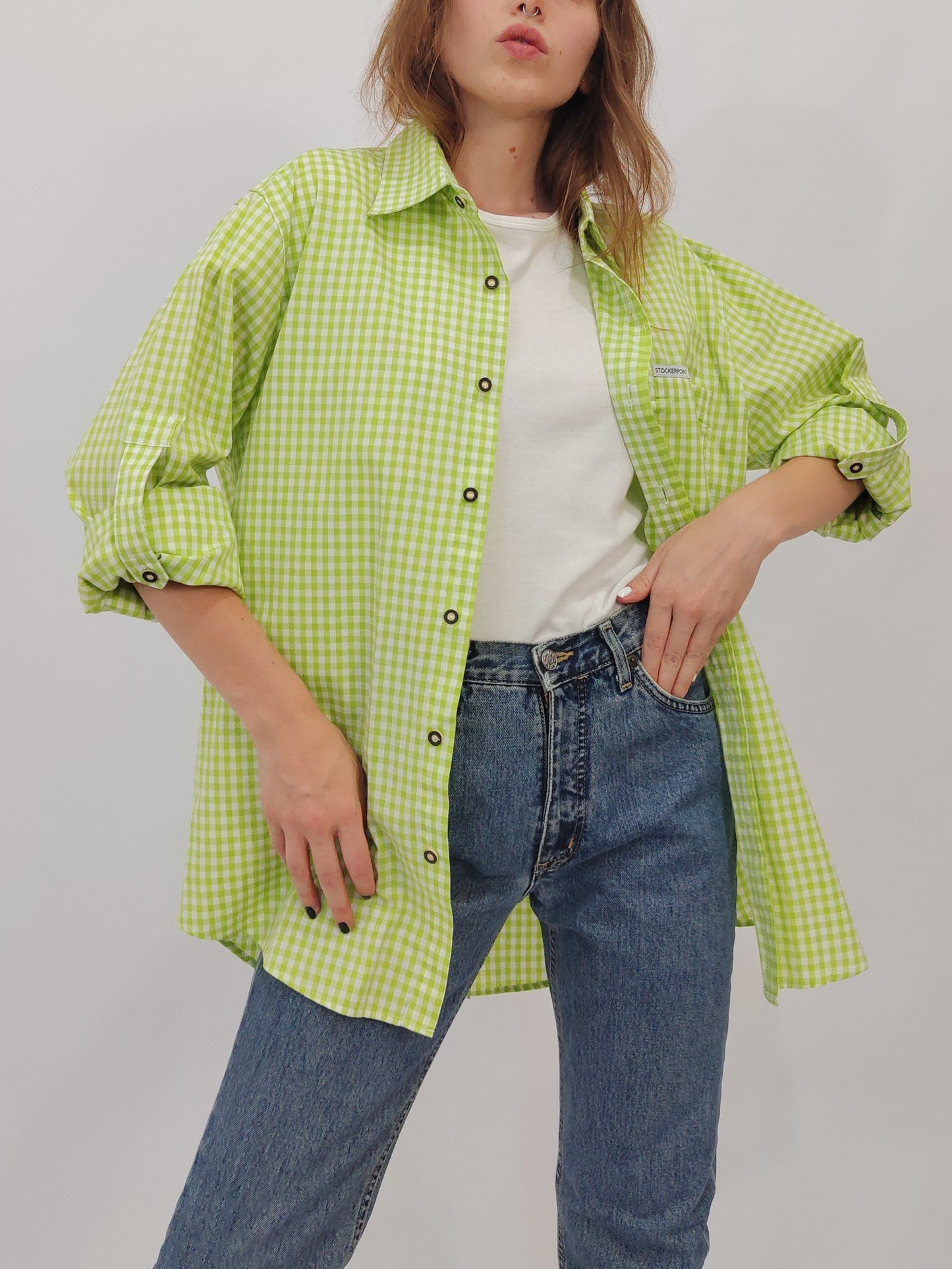 Stockerpoint Vintage Gingham Shirt - Men's