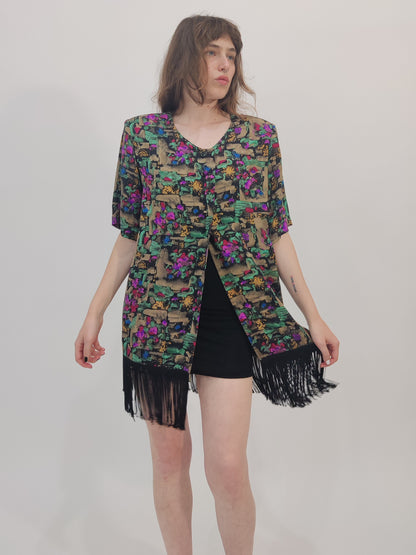 '80s Fringed Blouse
