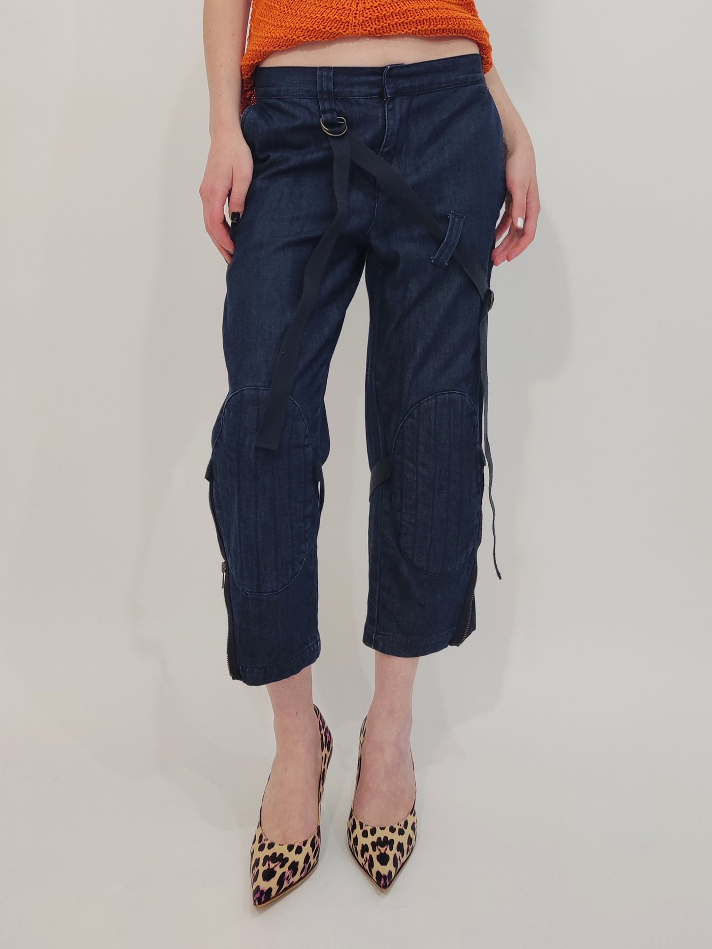 Y2K Capri Denim Pants