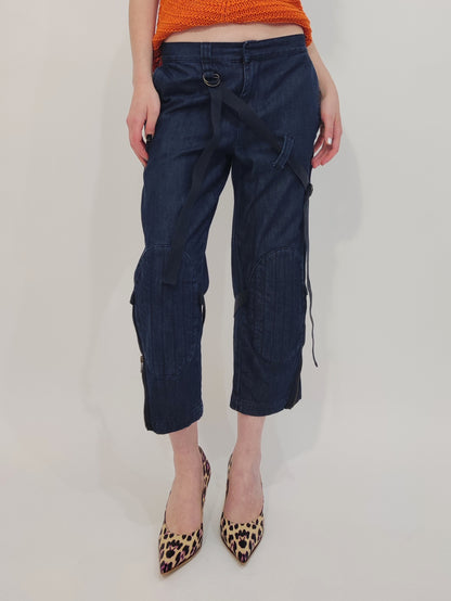 Y2K Capri Denim Pants