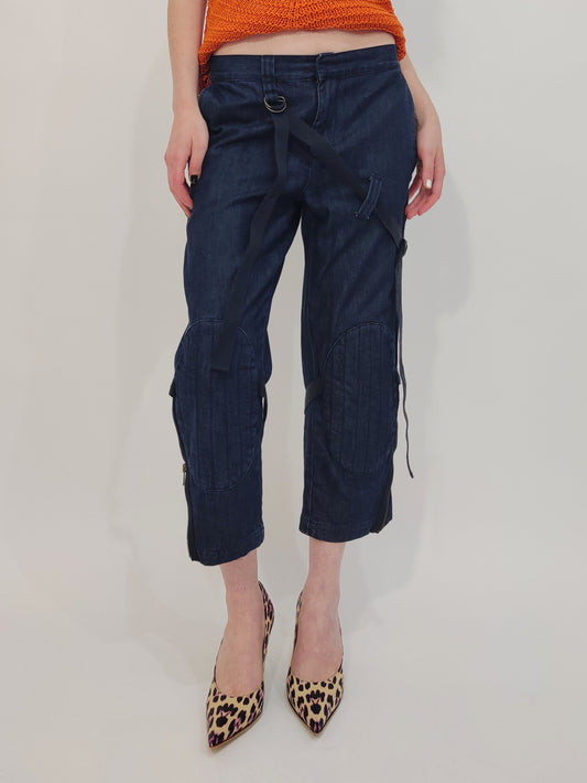 Y2K Capri Denim Pants