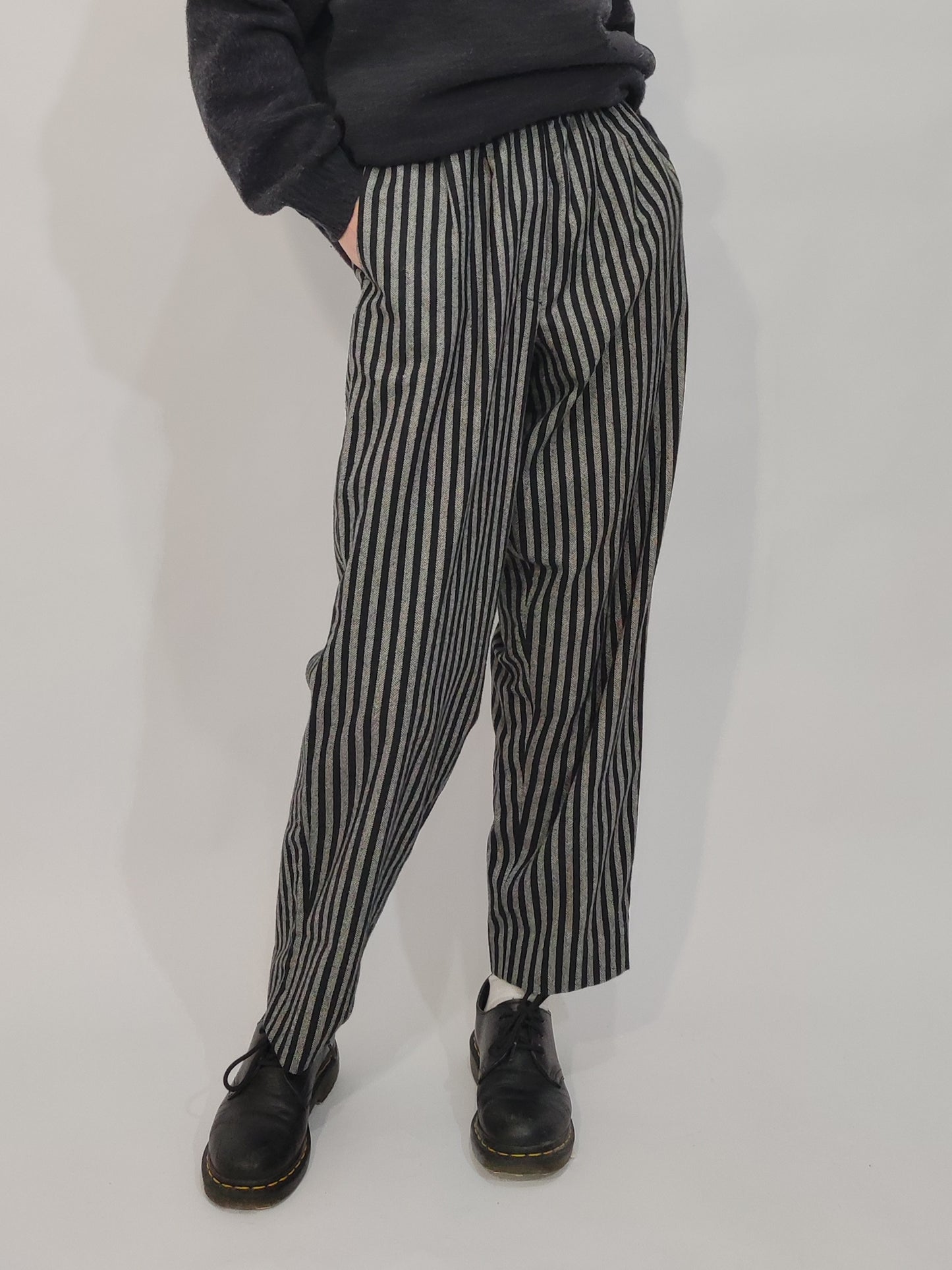 '80s Hand Crafted Wool Trousers