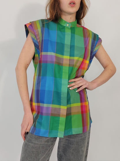 Emmanuel Schvili Early '80s Checkered Shirt