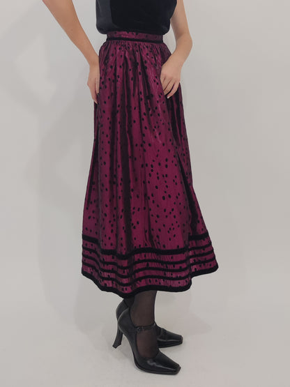 ‘80s Trachten Skirt