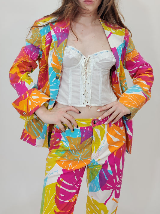 Laura Biagiotti '90s Crazy Co-Ord. Size M