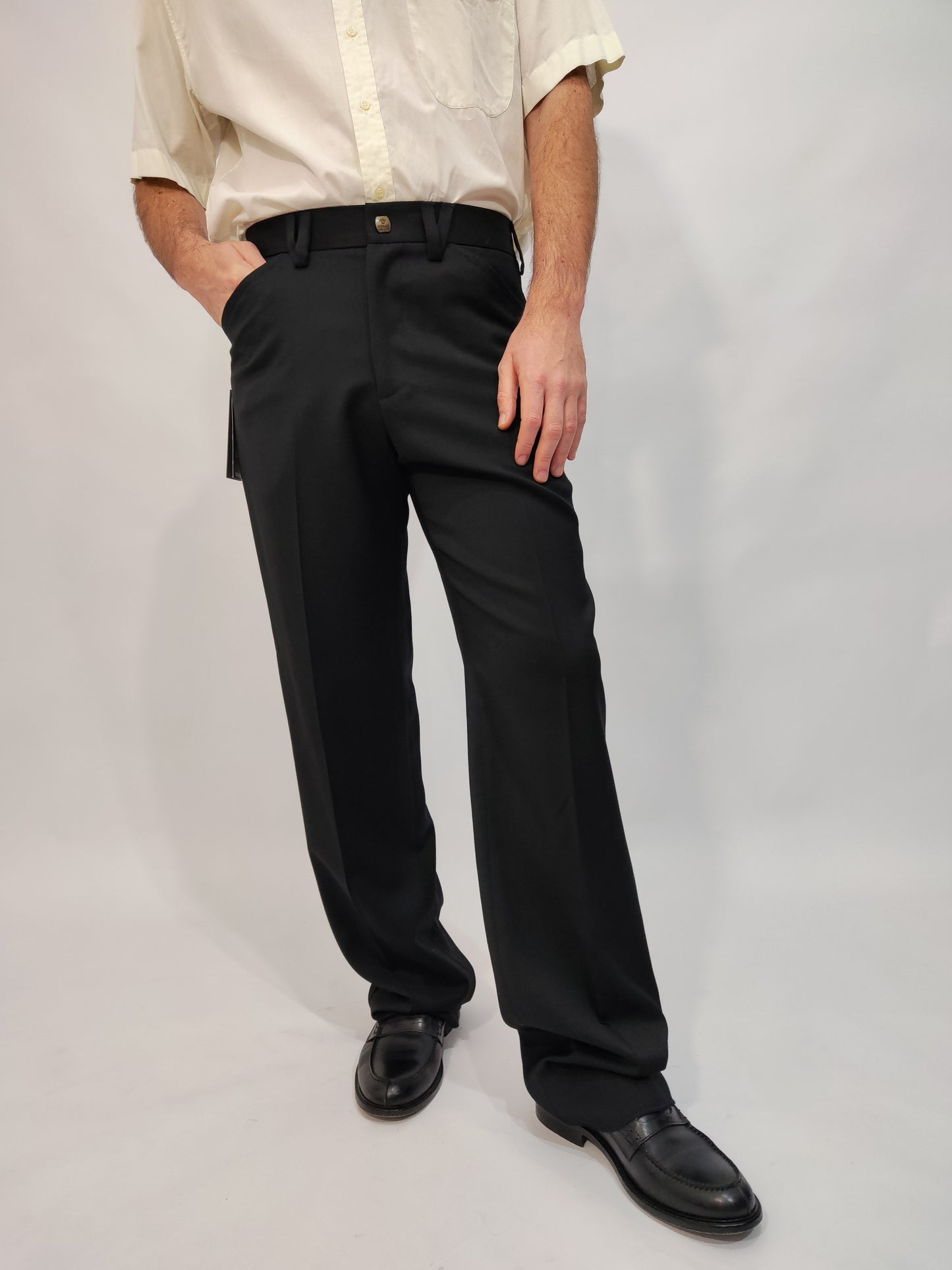 Versace Jeans 100% Wool Deadstock Trousers - Size L