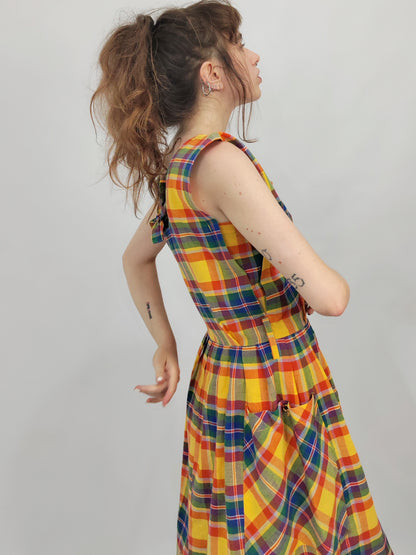 Early '80s Madras Dress