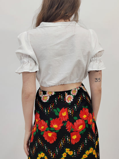 Milkmaid Vintage 100% Cotton Top