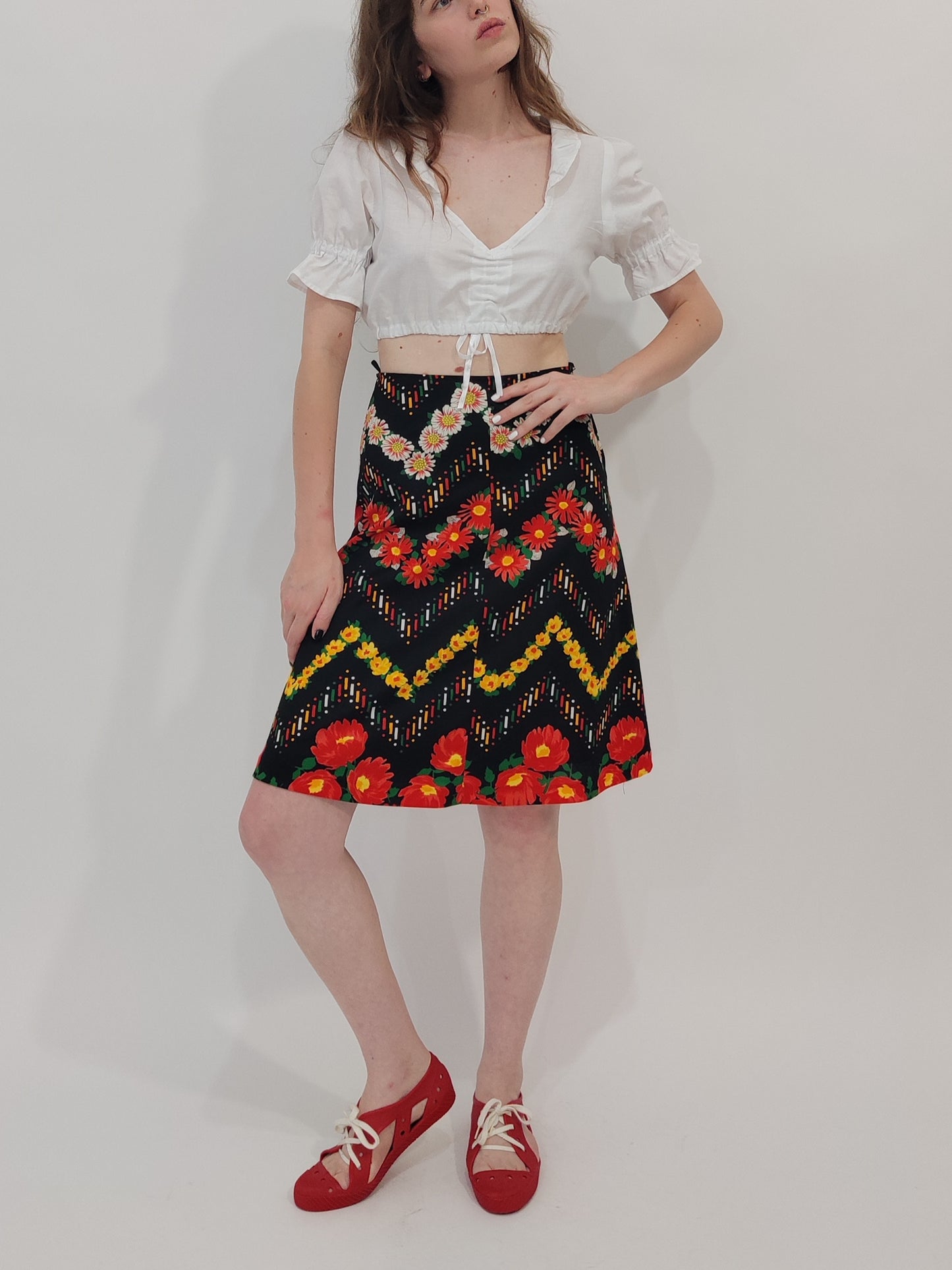 '70s Vintage A-Line Skirt