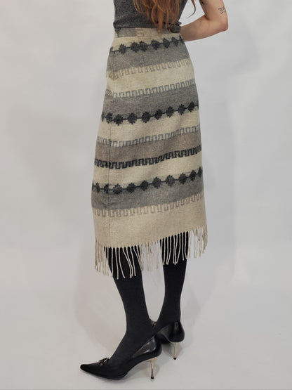 Deadstock Wool Blend Skirt