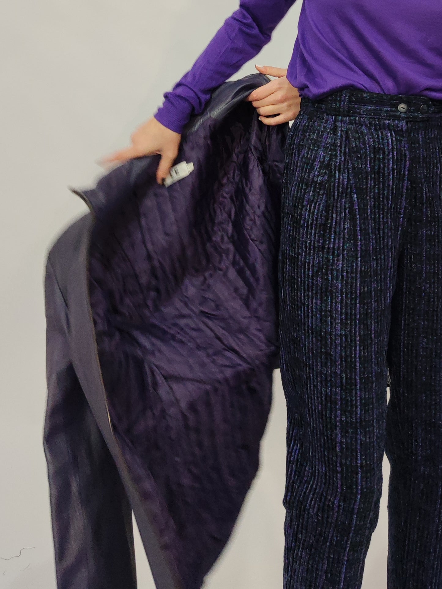 '80s West Germany Purple Velour Pants