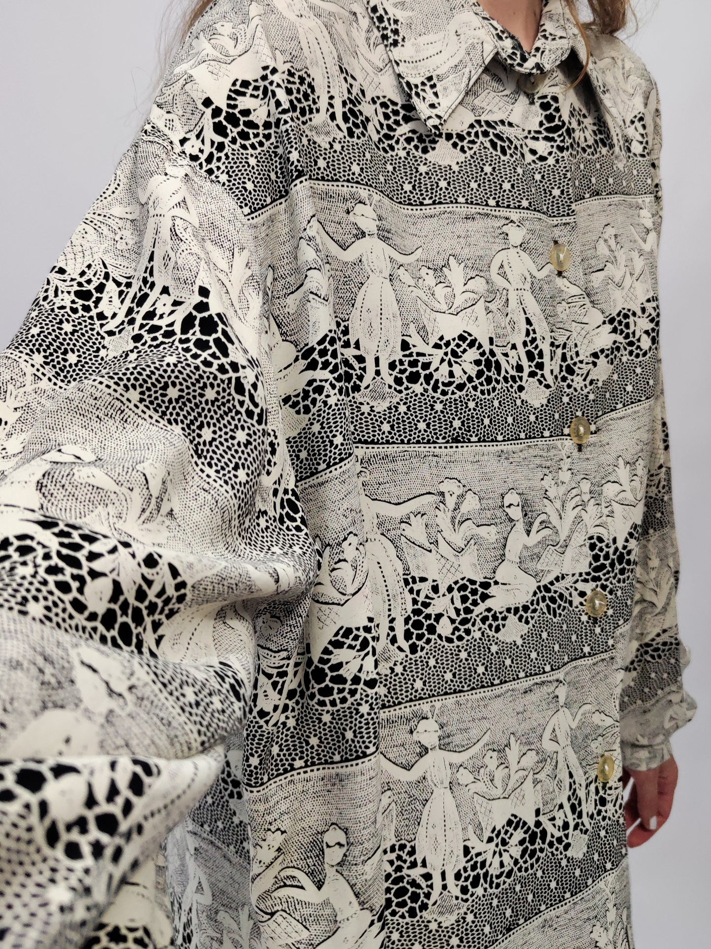 Vintage Trompe-L'Oeil Print Shirt