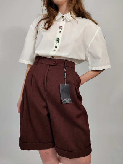 MaxMara Weekend Deadstock Wool Shorts - Size L