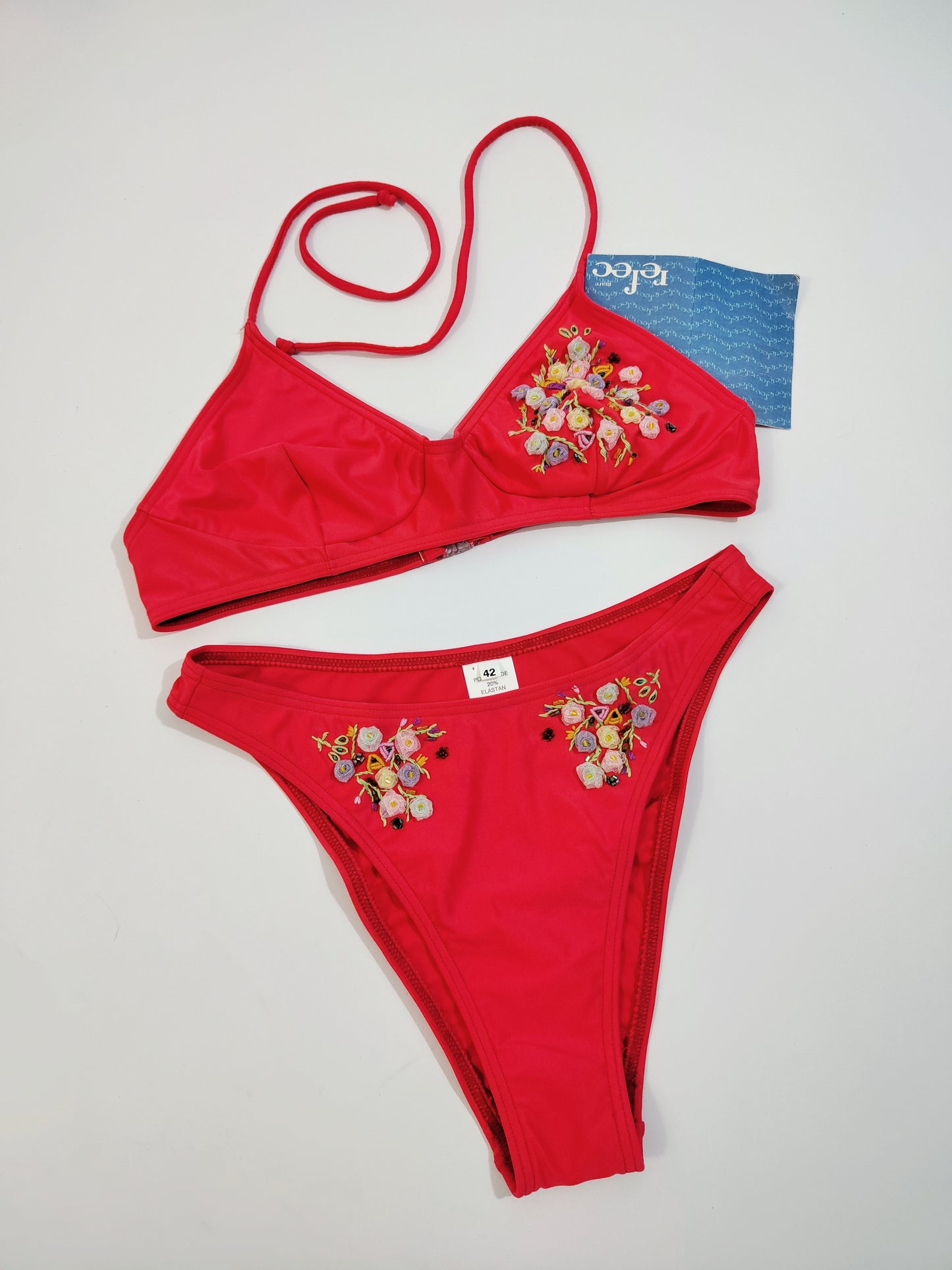 Refec Embroidered Deadstock Bikini - S/M