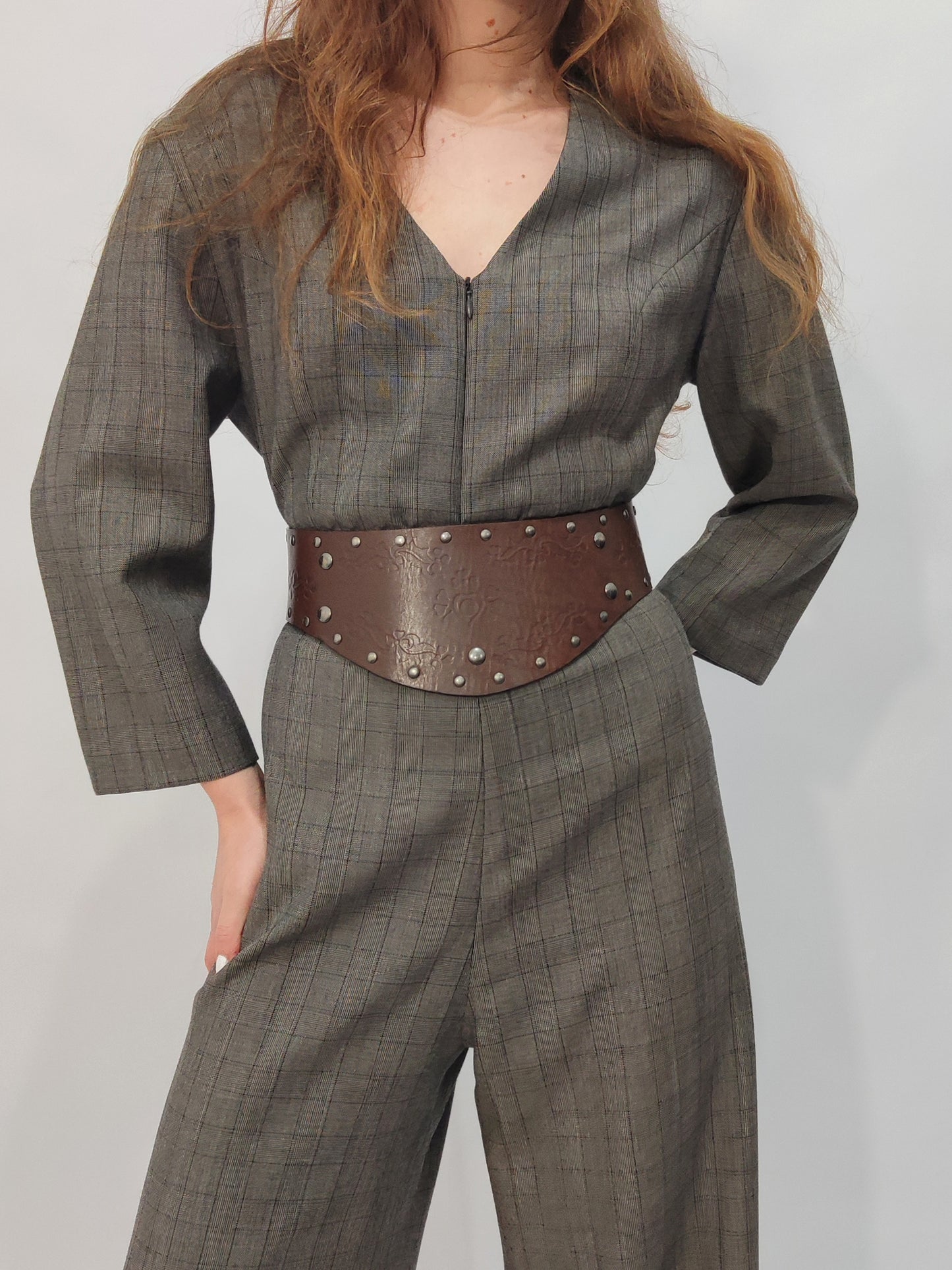 New Penny Deadstock Brown Leather Belt