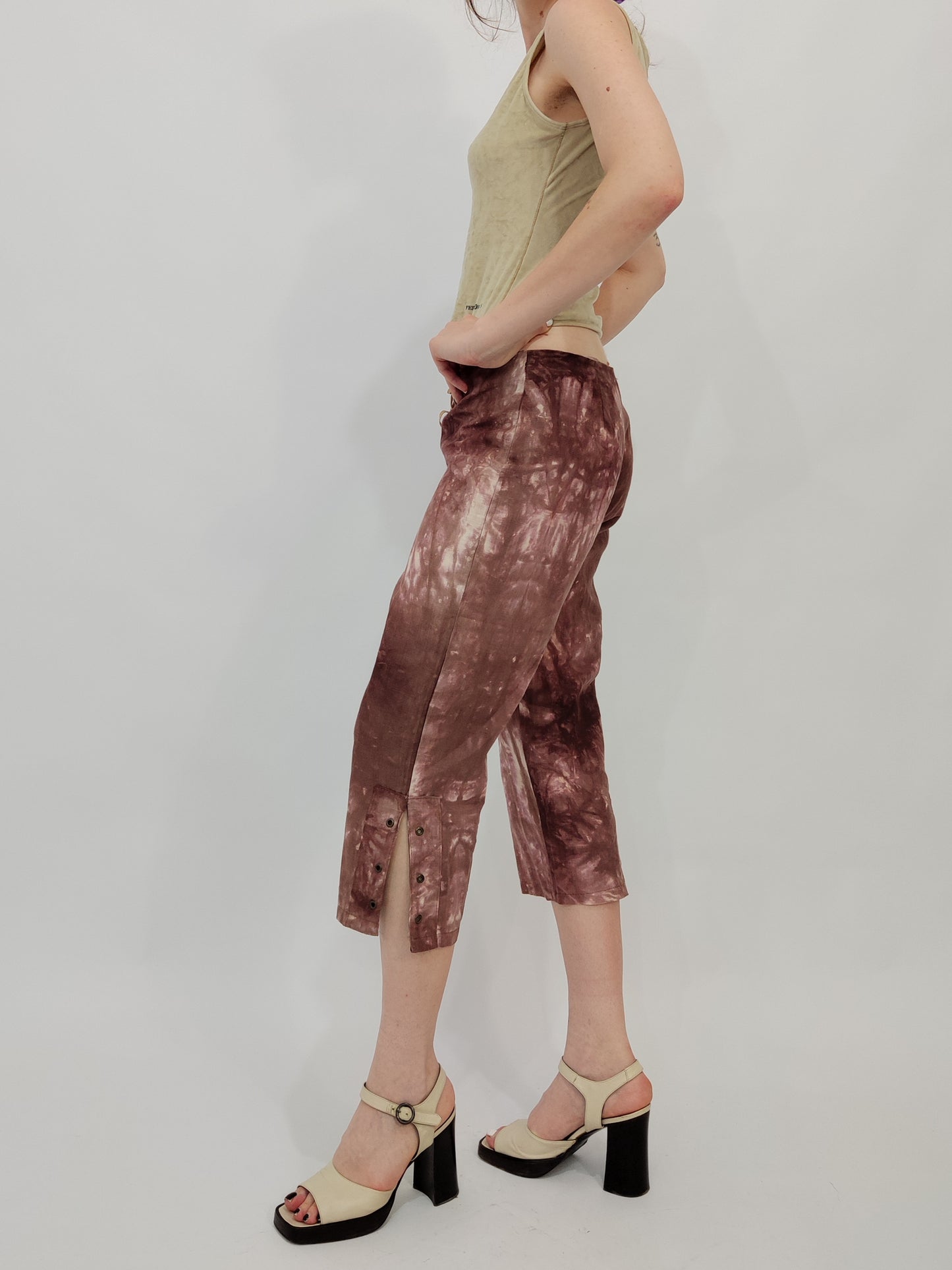 Y2K Tie-Dye Cropped Pants