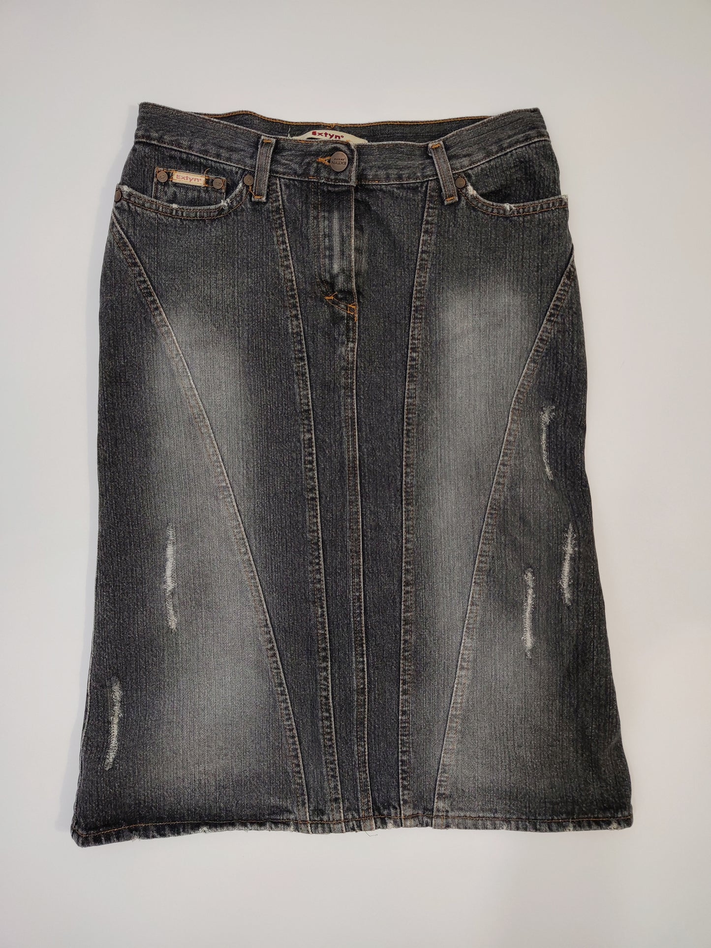 Y2K Denim Pencil Skirt