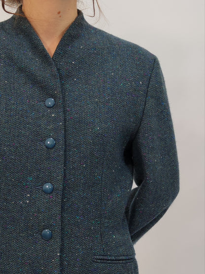 Blue Flecked Tweed Blazer