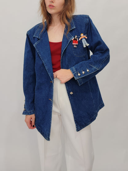 Vintage Denim Blazer