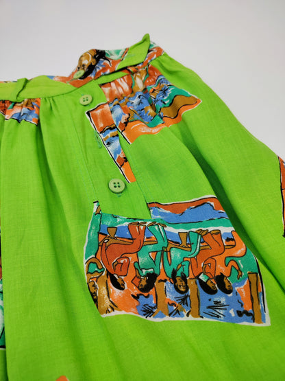 '80s Skirt, 100% Cotton.