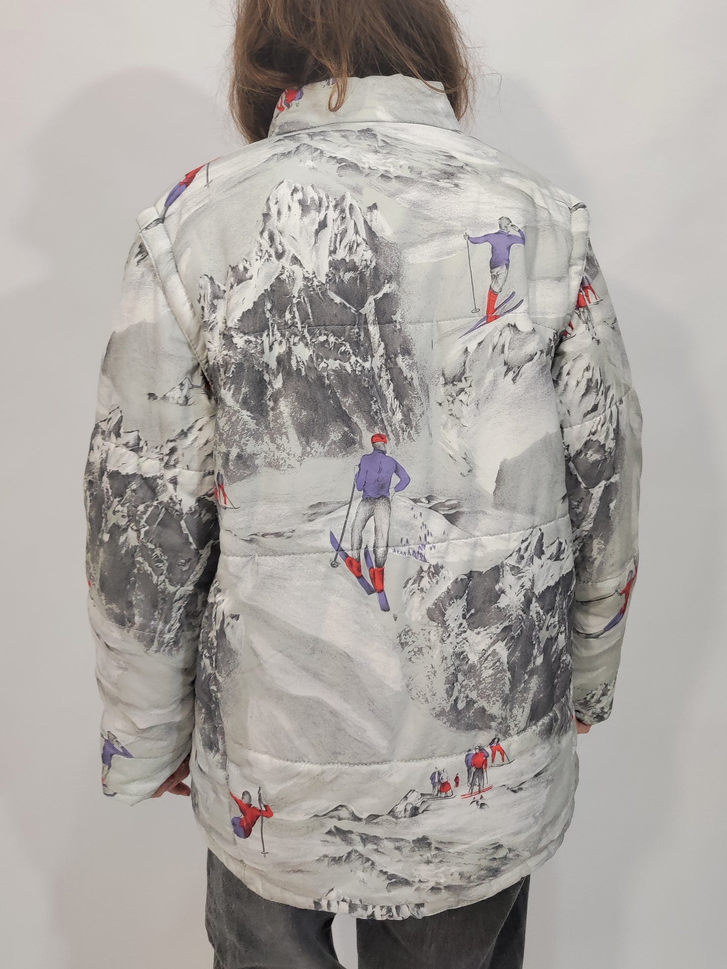 Vintage All-over Print Ski Jacket